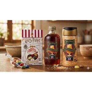 McCormick's X Harry Potter Butterbeer Extract 4oz, Finishing Sugar & Jelly Beans